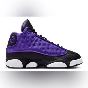 Kids Black and Purple Sneakers
